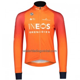 Wielershirt 2022 INEOS Grenadiers Lange Mouw Oranje